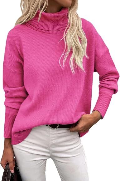 Pink Turtleneck Sweater