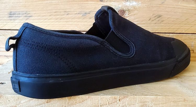 Adidas Nizza Slip on Low Canvas Trainers UK10.5/US11/EU45 EF1184 Triple Black image 7