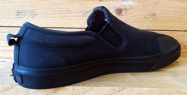 Adidas Nizza Slip on Low Canvas Trainers UK10.5/US11/EU45 EF1184 Triple Black image 10