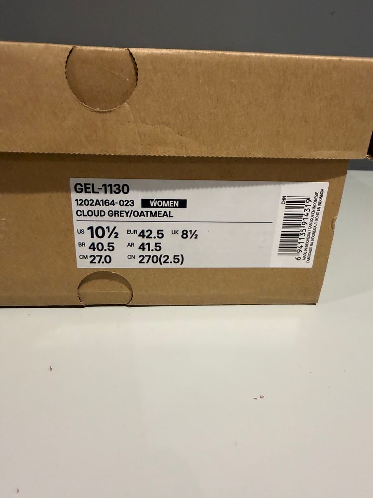 ASICS GEL-1130 Cloud Grey Oatmeal – UK 8.5 image 6