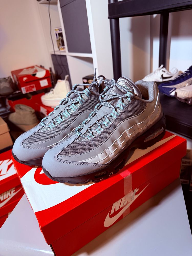 Nike Air Max 95 Big Bubble Smoke Grey/ Green Abyss - Brand New Full Box