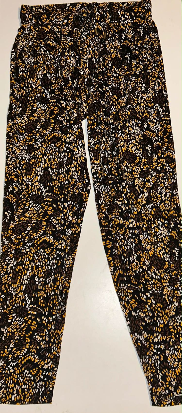 Black Patterned Pants