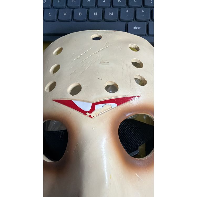 Friday The 13th Jason Voorhees Resin Mask DAMAGED 1 4