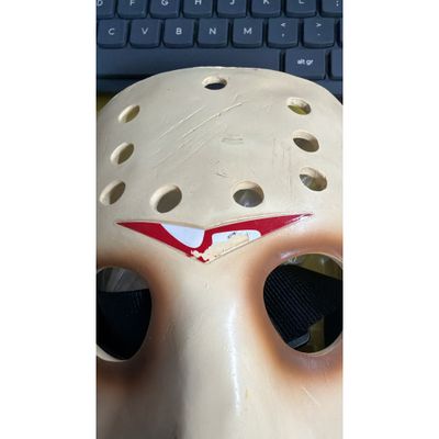 Friday The 13th Jason Voorhees Resin Mask DAMAGED 1 4