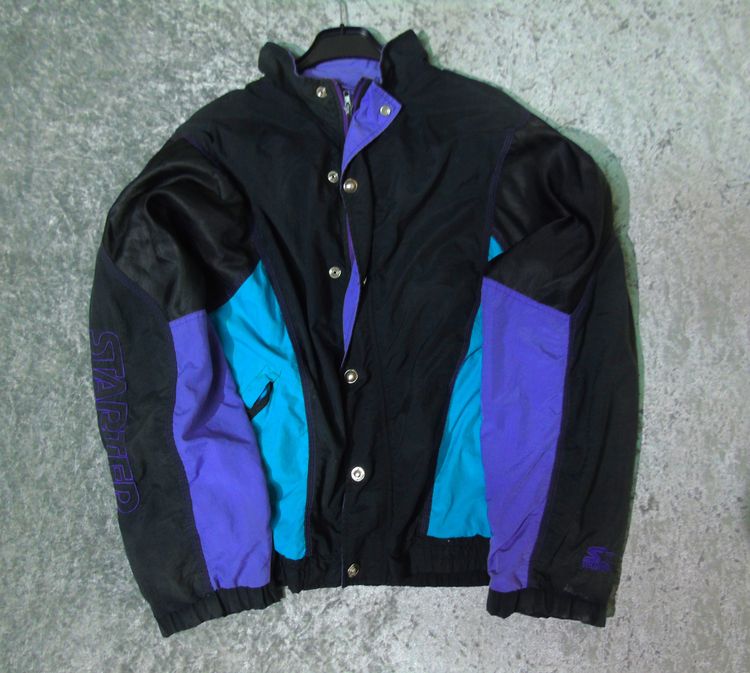 Starter Black, Purple, And Blue Jacket