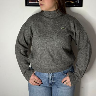 Lacoste Grey Turtleneck Sweater