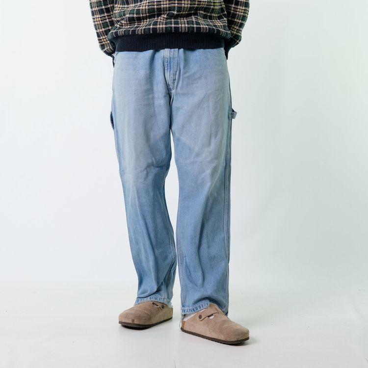 Blue y2ks Work n Sport Denim Carpenter Baggy Jeans Pants (36x30) image 6