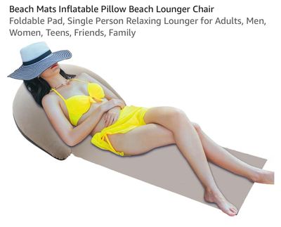 Inflatable Pillow Beach Lounger Chair