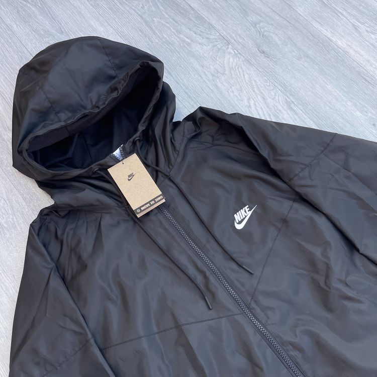 Nike Woven Windrunner Windbreaker Full Zip Jacket - Black/Black [DA0001-010] image 2