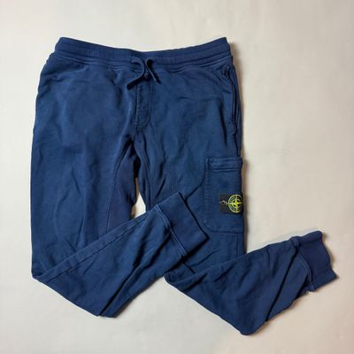 Stone Island Navy Joggers - Large