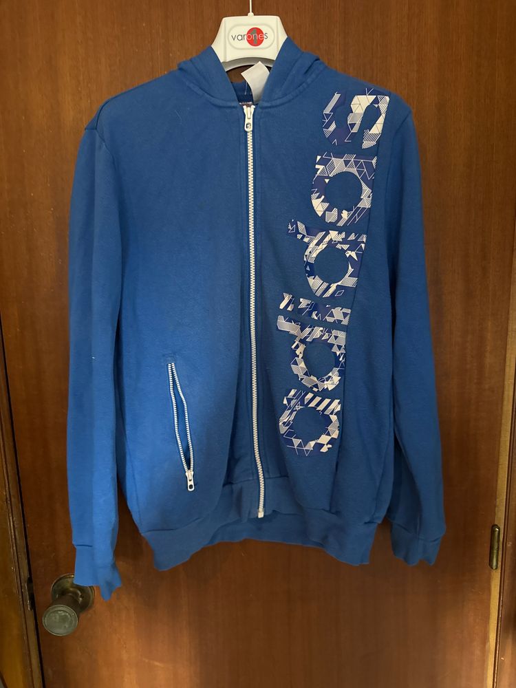 Blue Zip-Up Hoodie