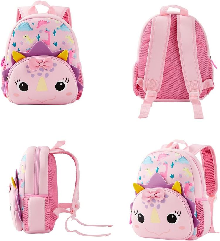 Pink Dinosaur Kids Backpack image 3