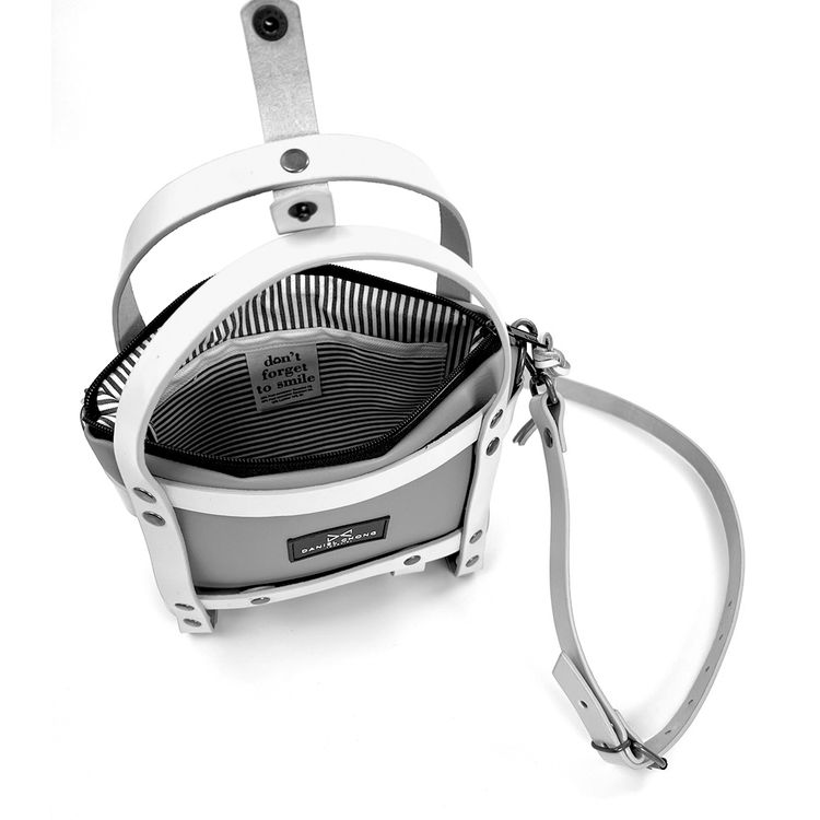 BOLSO ARNÉS PIEL COÑAC / GREY obraz 4