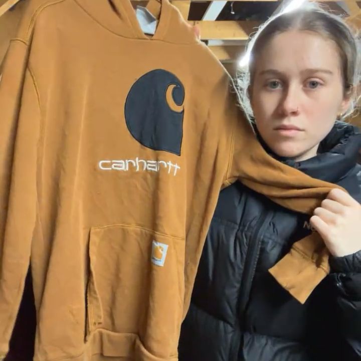 Carhartt carhartt orange hoodie product image