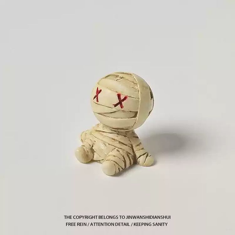 Small Mummy Doll Figurine image 1