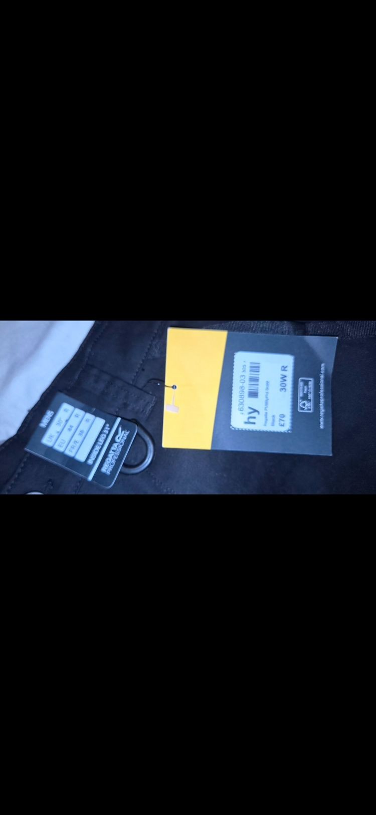 Regatta Black Cargo Trousers image 2