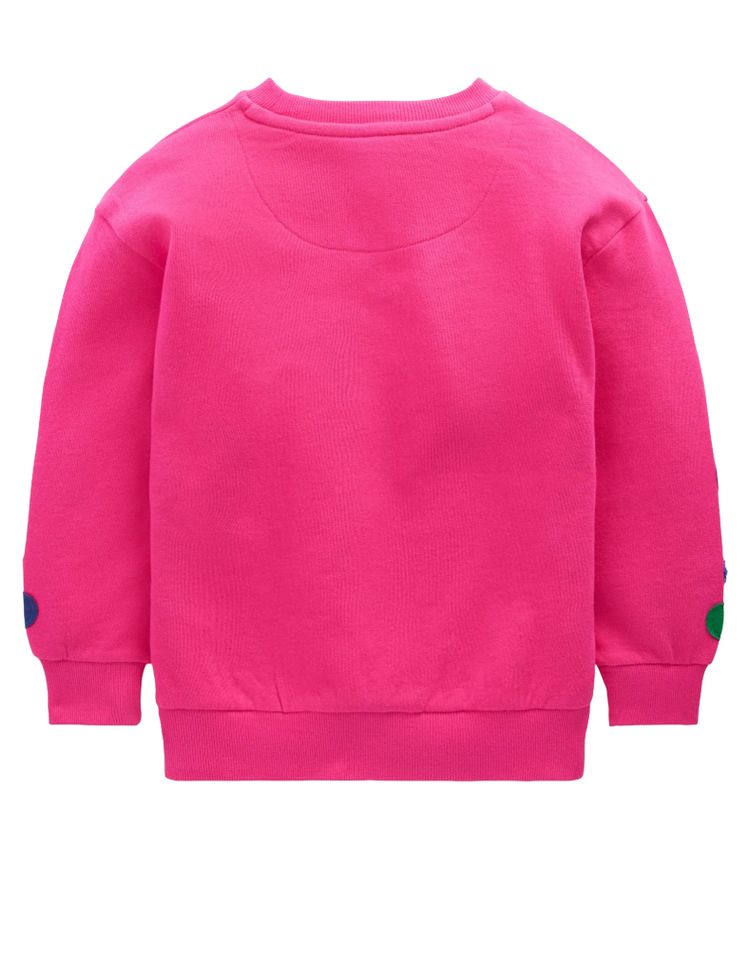 Immagine di Mini Boden Girls Bobbie Appliqué Sweatshirt Raspberry Pink Flowers 4