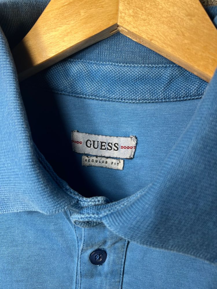 Guess Blue Polo Shirt obraz 2