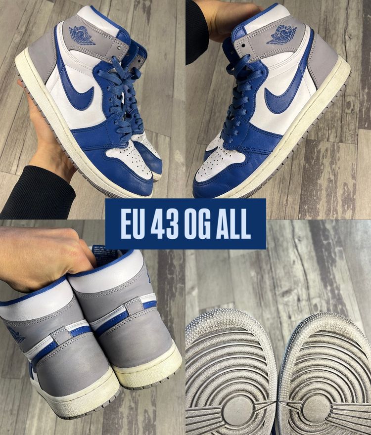 JORDAN 1 TRUE BLUE 43 OG ALL image 1