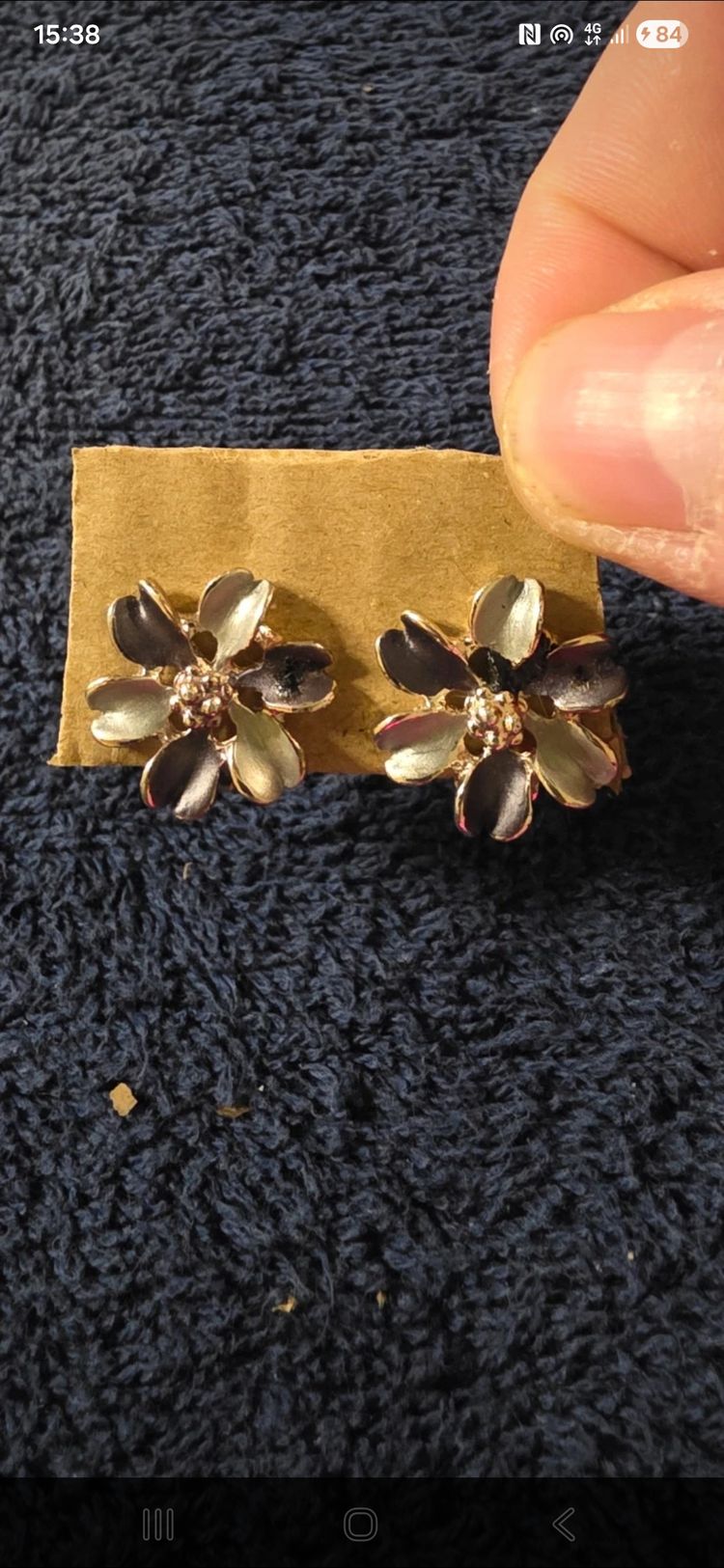 Flower-Shaped Clip-On Earrings £2