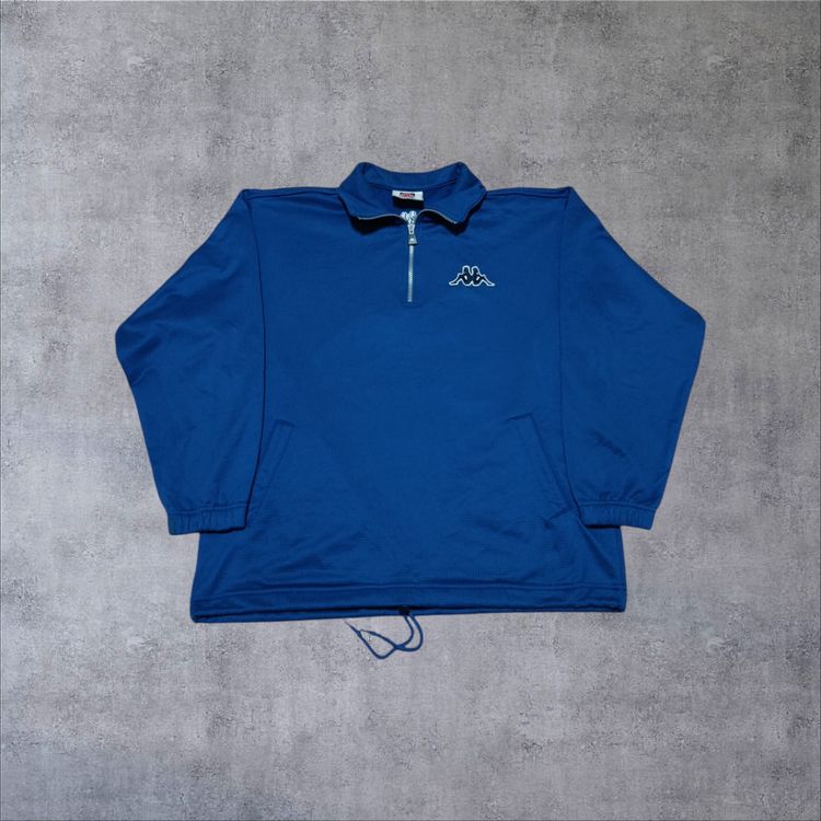 Kappa Blue Quarter-Zip Sweatshirt (L)