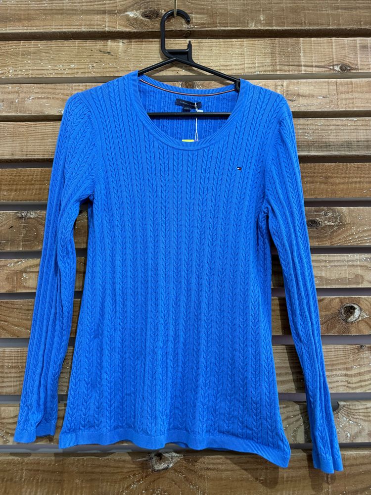 Tommy Hilfiger Vintage 90s Tommy jumper/ sweater. Blue. Size Large product image