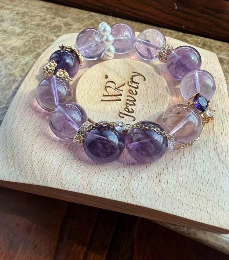 Blue Beaded Bracelet With Butterfly Charm image 2