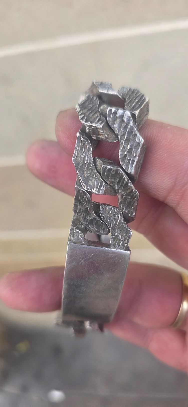925 sterling Silver Bracelet 143gram £325 obraz 6