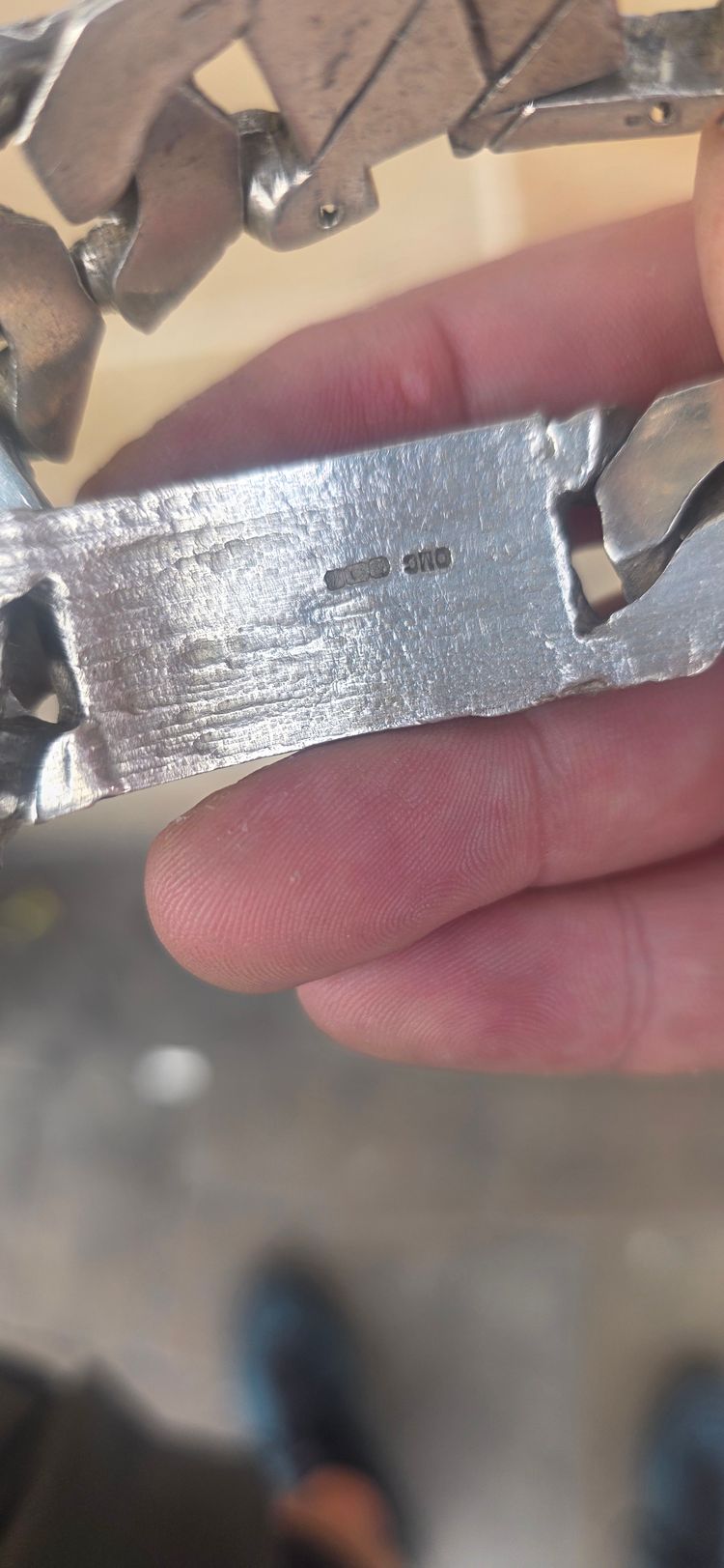 925 sterling Silver Bracelet 143gram £325 obraz 7