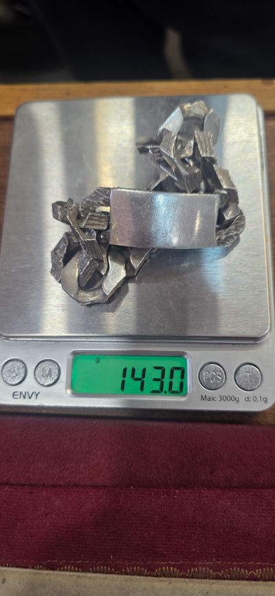 925 sterling Silver Bracelet 143gram £325
