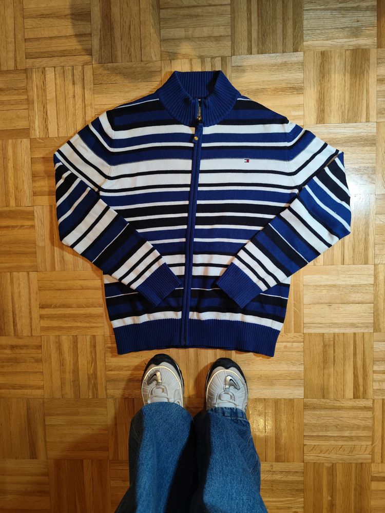 Tommy Hilfiger Striped Zip-Up Sweater product image