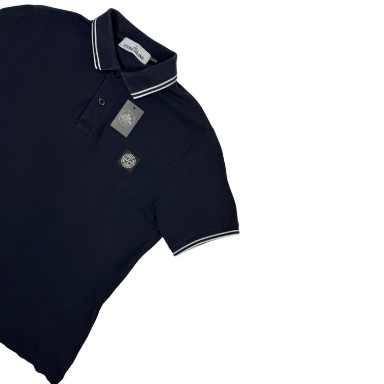 Polo Stone Island Azul marino manga corta - talla M image 3