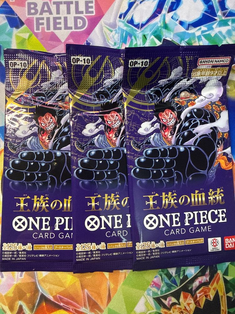 Bandai 3 x OP-10 Japanese One Piece Booster Packs product image