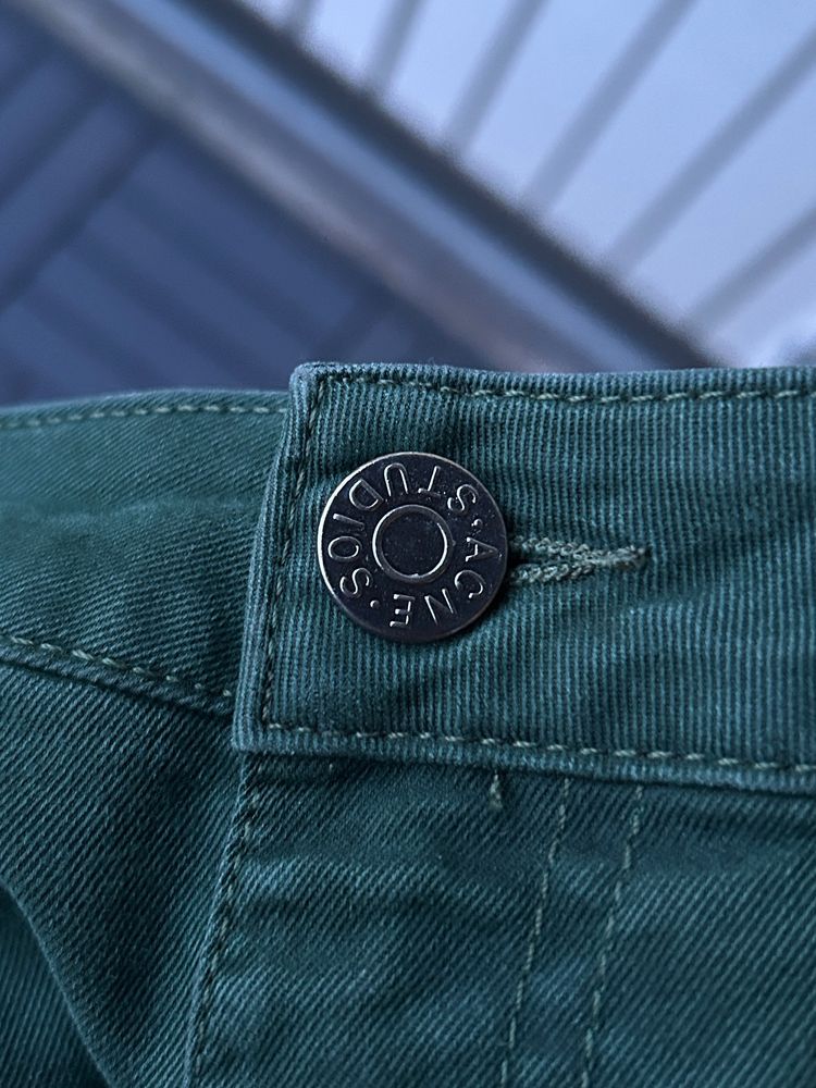 Acne Studios Green Pants image 3