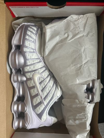 White And Silver Athletic Sneakers