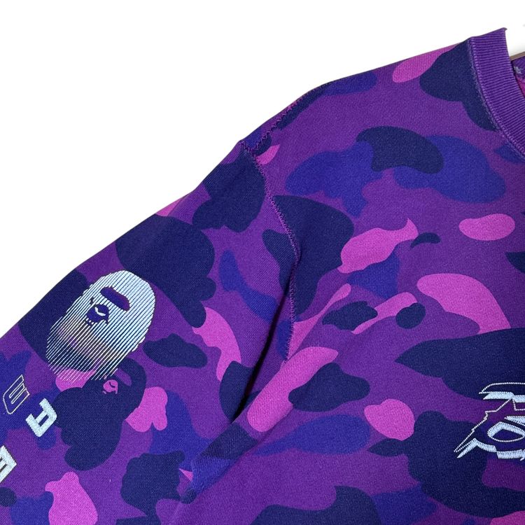 A Bathing Ape Sweatshirt Purple camo, XL image 2