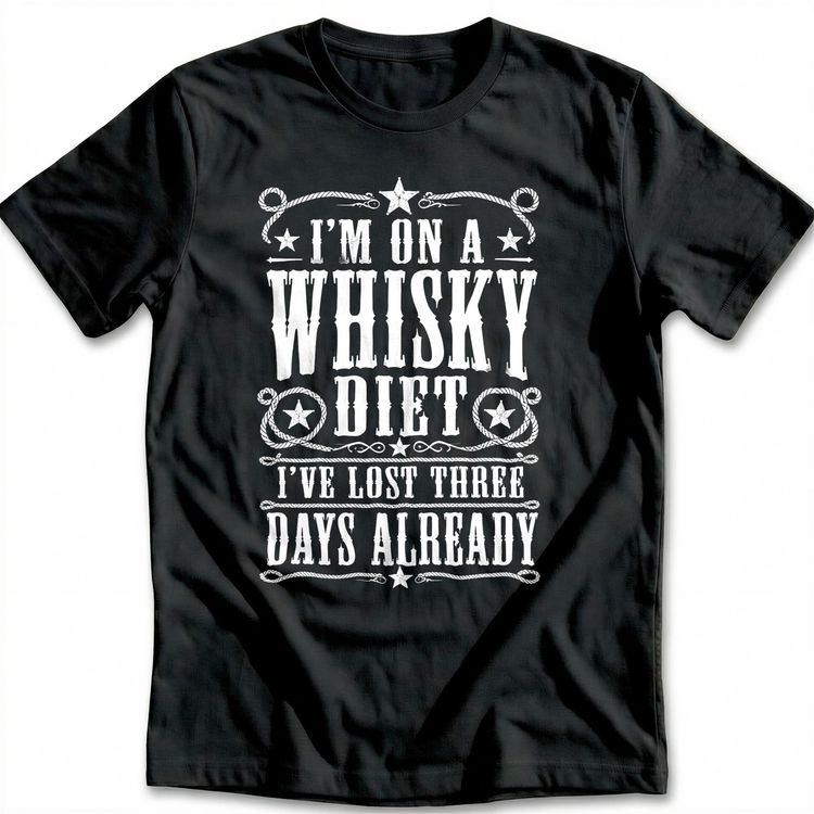 Whisky Diet Western T-Shirt AU 5