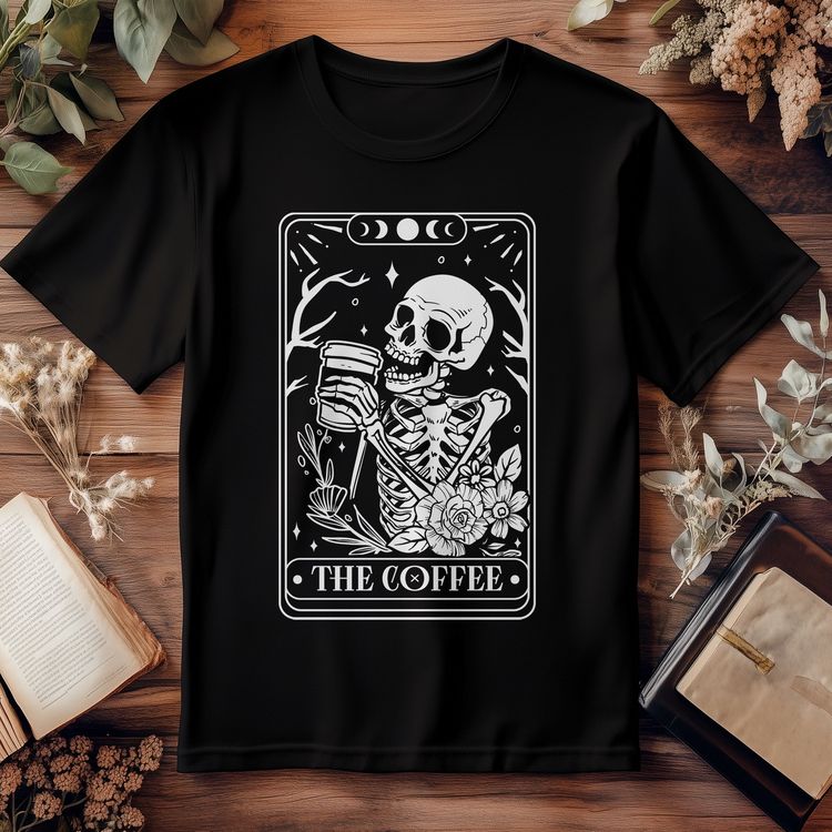 The coffee skull wh T Shirt image 1