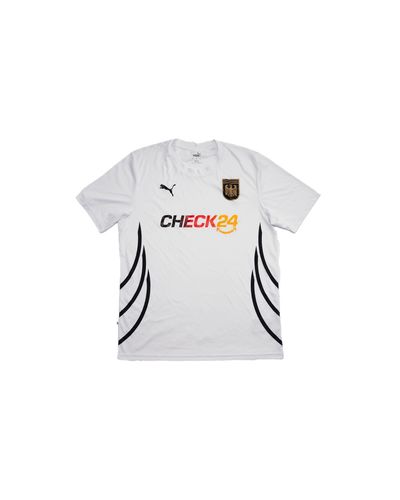 Puma White Sports Jersey With Check24 Logo
