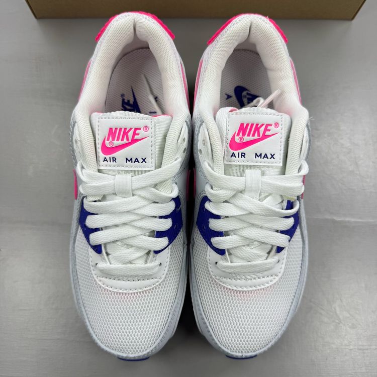 Nike Air Max 90 Size UK 3 Concord White Purple Pink Women's Trainers DC9209-100 imagen 2