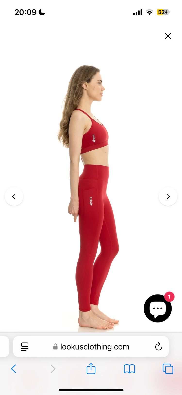 Immagine di Red Sports Bra And Leggings Set 3