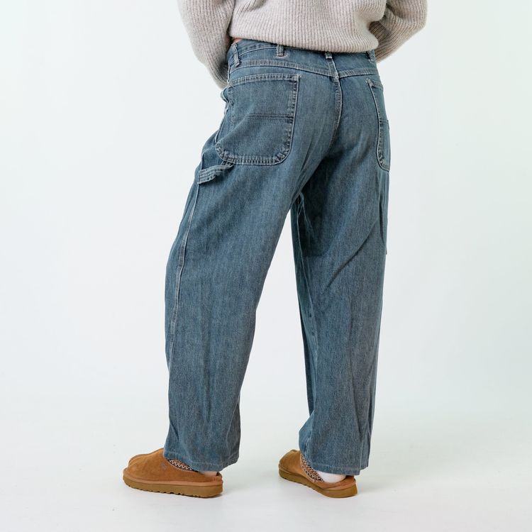 Blue y2ks Wrangler Denim Carpenter Baggy Jeans Pants (36x26) image 7