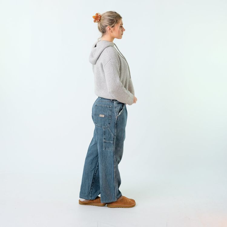Blue y2ks Wrangler Denim Carpenter Baggy Jeans Pants (36x26) image 5