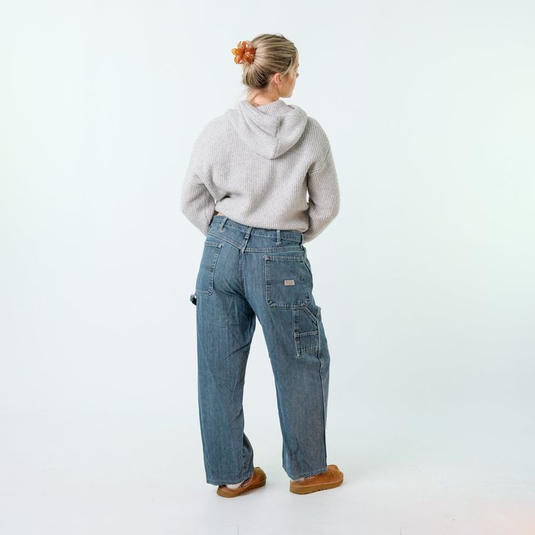 Blue y2ks Wrangler Denim Carpenter Baggy Jeans Pants (36x26) image 2