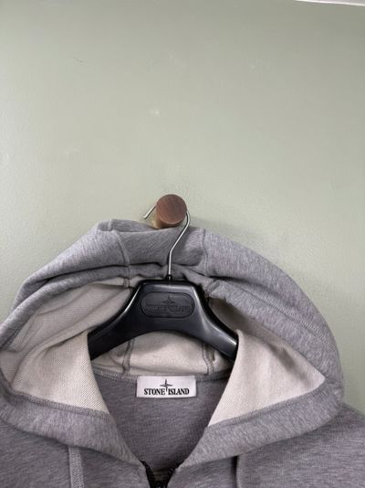 Stone Island Grey Zipped Hoodie 4