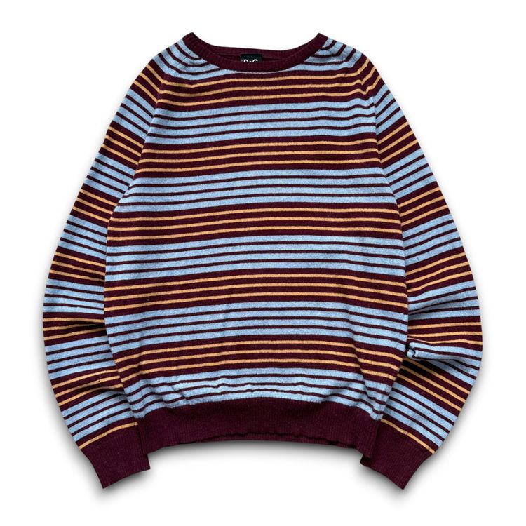 Dolce and gabbana 2000's horizontal stripe wool knit pullover jumper (S)