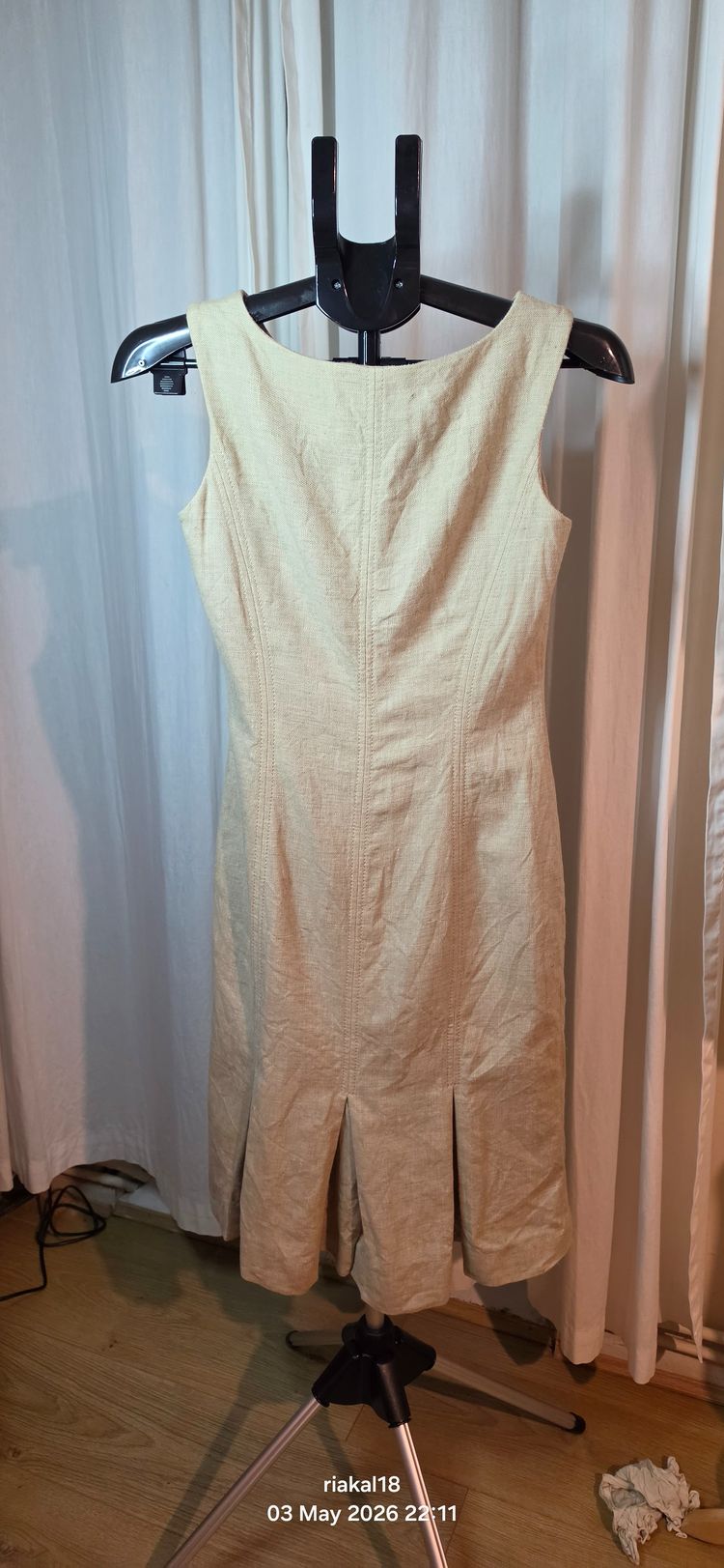 Hobbs dress size 8 linen wool blend 