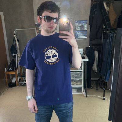Timberland 1990's reflective graphic sellout tee (M)