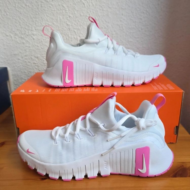Nike White And Pink Sneakers image 3