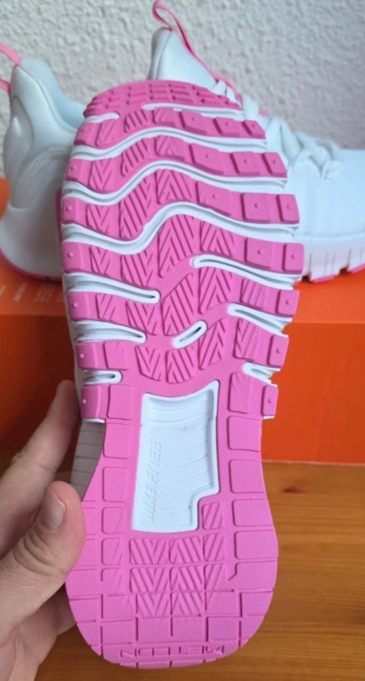 Nike White And Pink Sneakers image 2
